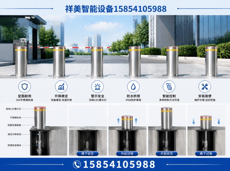 钢城区升降柱展示图